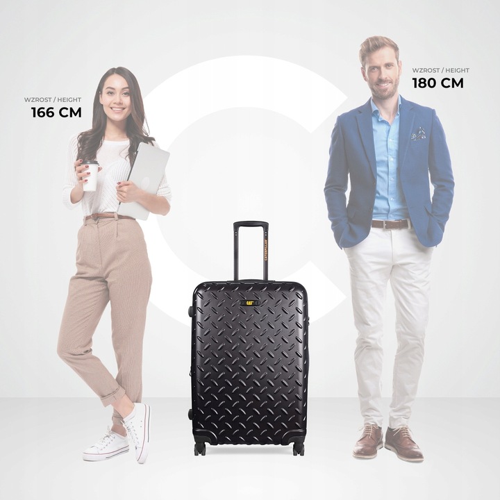 Walizka duża Cat Caterpillar Industrial Plate