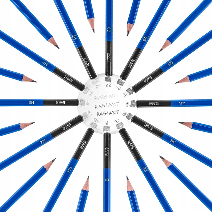 KREDKI OŁÓWKI ARTYSTYCZNE PROFESJONALNE ZESTAW 100