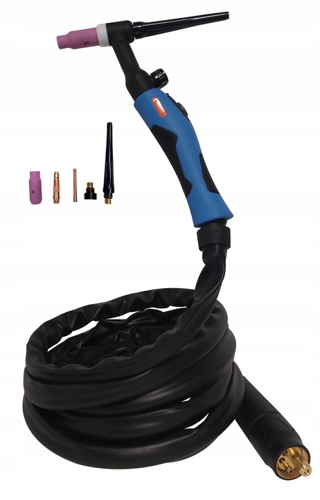 Uchwyt TIG SR-26FV FLEX 4m z EURO złączem komplet dysze tulejki korki