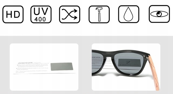 Okulary przeciwsłoneczne KINGSEVEN AVIATOR PILOTKI