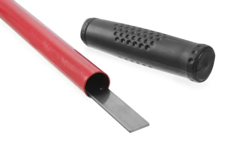 Skrobak do płyt grillowych, 100x320 mm HENDI, ze stali węglowej do grilla