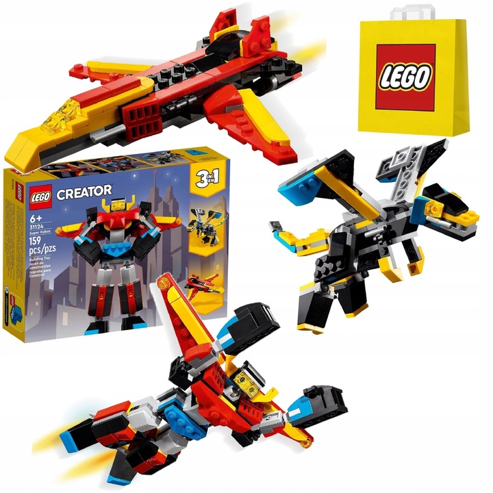 LEGO Creator 3w1 Super Robot 31124 + Torba LEGO