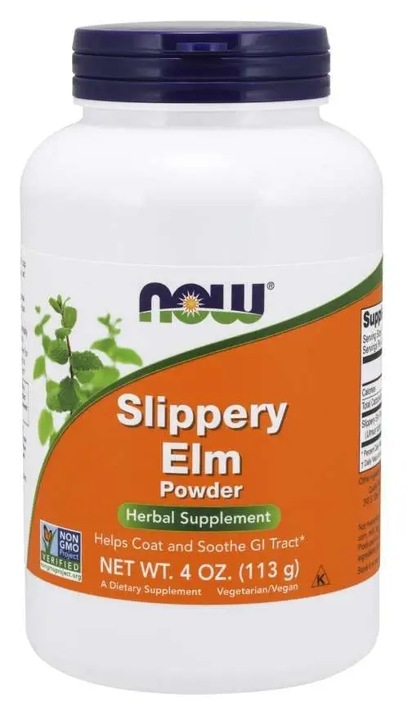 Now Foods Wiąz czerwony (Slippery Elm) w proszku - 113 g
