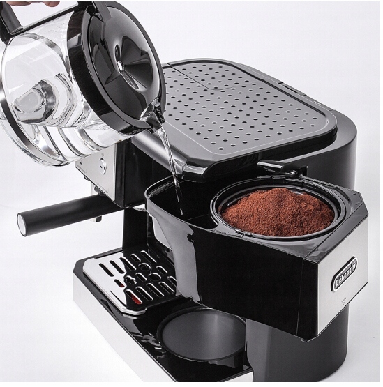 Ekspres do kawy kolbowy ciśnieniowo przelewowy Delonghi BCO421.S (P)