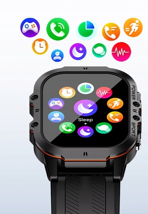 SMARTWATCH MĘSKI C26 AMOLED MENU PL WODOODPORNE KROKOMIERZ watch ZEGAREK