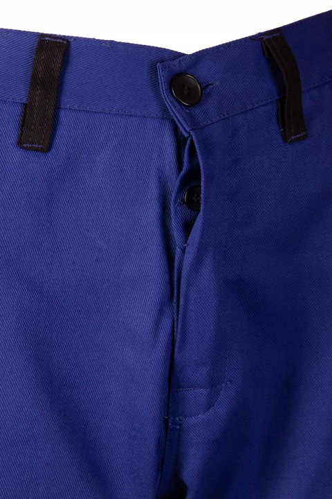 Spodnie robocze ochronne Bawełna 100% do pracy z odblaskami niebieskie r 54