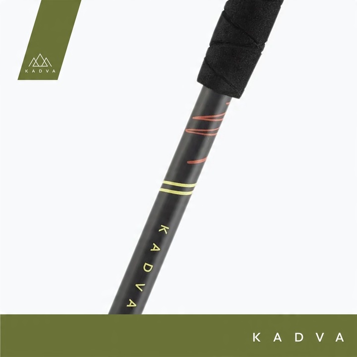 Kije turystyczne KADVA Kibo pomarańczowy 65-135cm SYSTEM QUICK LOCK