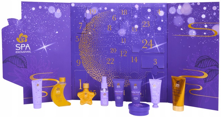 KALENDARZ ADWENTOWY ZESTAW Z KOSMETYKAMI 24 SZT PREZENT DLA KOBIET VEGAN