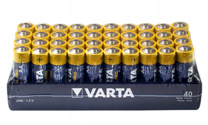40x LR6 VARTA 1,5V BATERIA INDUSTRIAL PALUSZKI AA