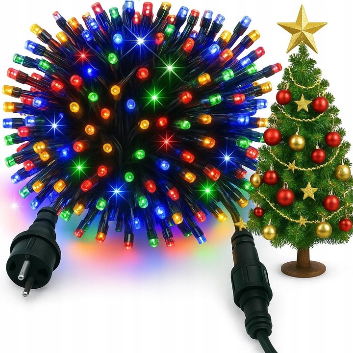 LAMPKI CHOINKOWE 1000 LED ZEWNĘTRZNE i WEWNĘTRZNE KOLOROWE