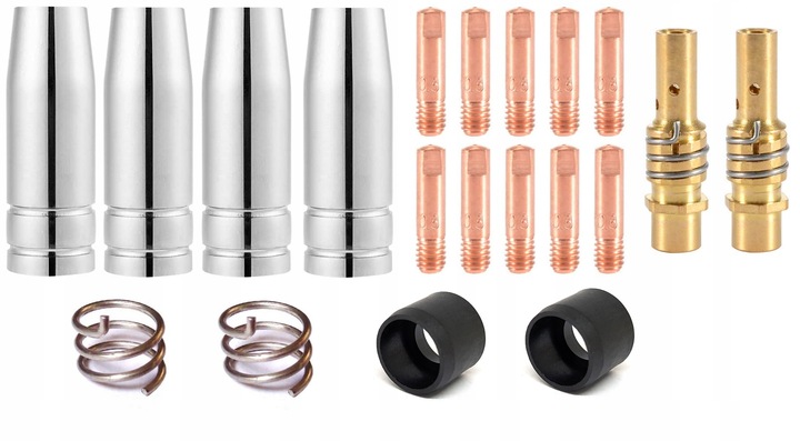 Zestaw części MB15 do uchwytu MIG 0,8 mm do migomatu MB-15 końcówki, dysze