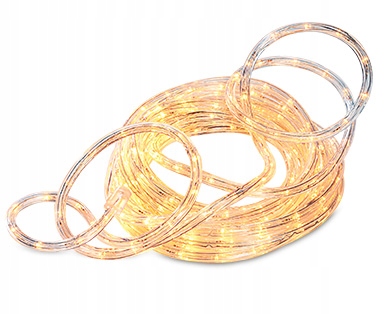 WĄŻ LED ŚWIETLNY 10 METRÓW 240 LED CIEPŁA BARWA TIMER