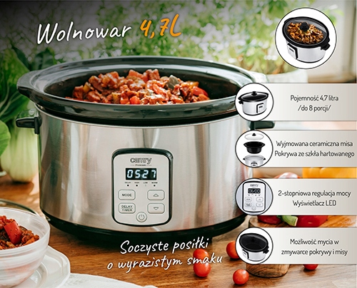 Wolnowar Camry CR 6414 4,7 l srebrny/szary 270 W