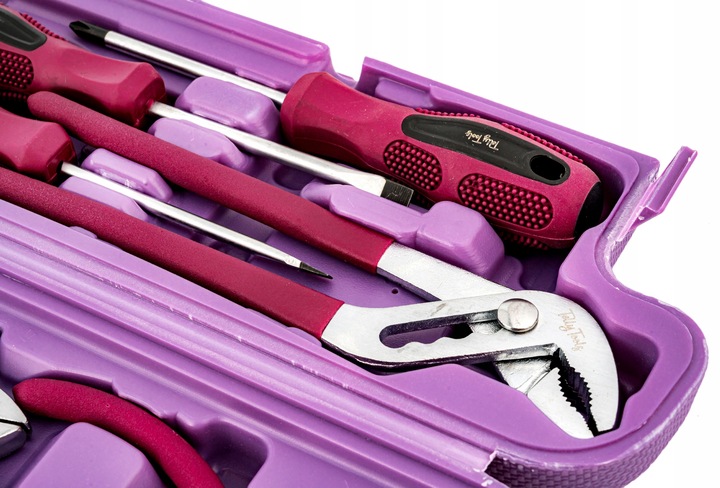 ZESTAW RÓŻOWYCH NARZĘDZI DLA SAMODZIELNYCH KOBIET 135 ELEMENTÓW NA PREZENT