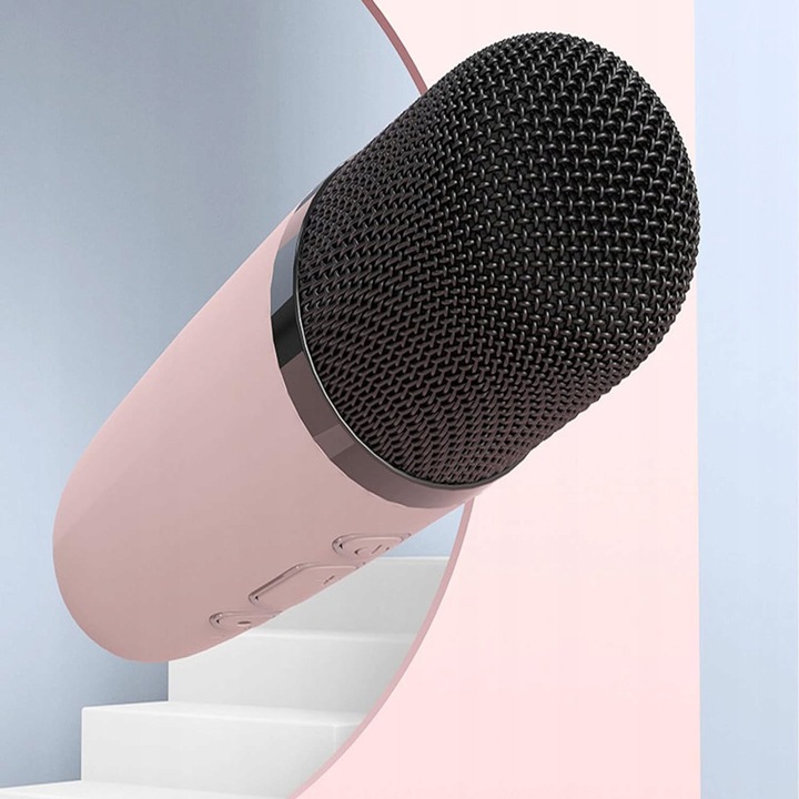 ZESTAW DO KARAOKE BEZPRZEWODOWY MINI GŁOŚNIK BLUETOOTH MIKROFON DLA DZIECI
