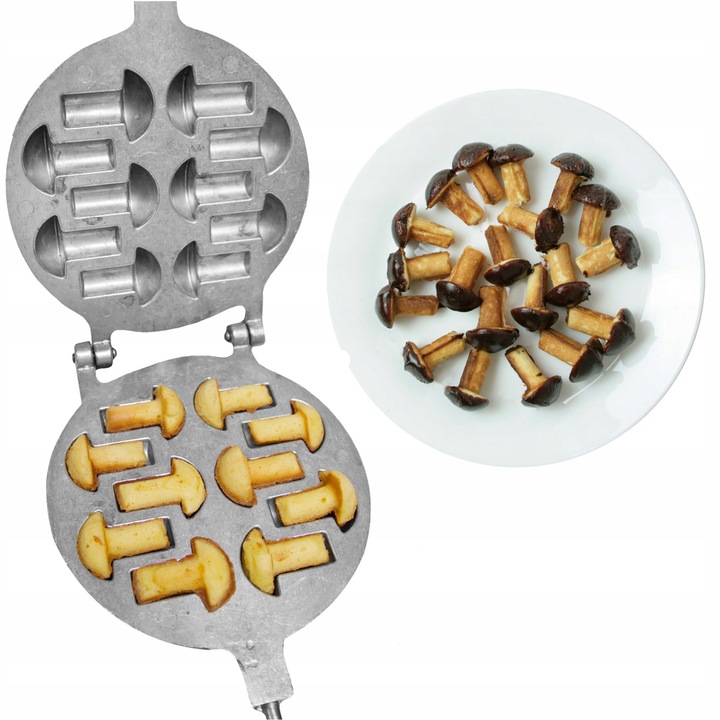 FORMA PATELNIA OPIEKACZ DO PIECZENIA CIASTEK GRZYBKI GRZYBKÓW orzeszków #71