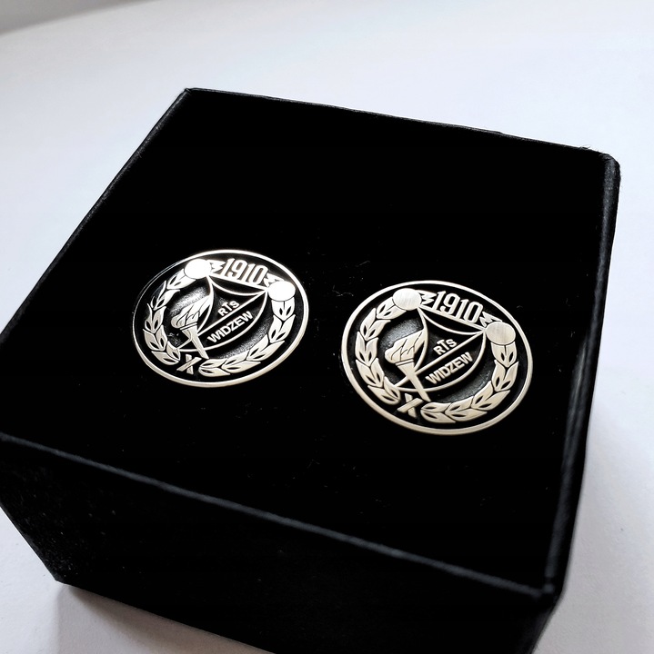 Spinki do mankietów z herbem Twojego klubu srebro