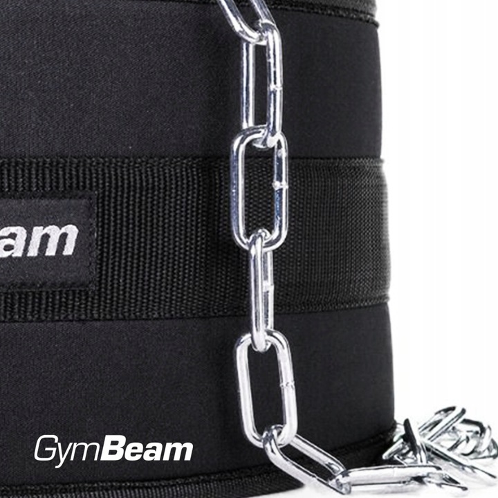 PAS OBCIĄŻENIOWY KULTURYSTYCZNY Z ŁAŃCUCHEM DIP BELT MOCNY TRENING GymBeam