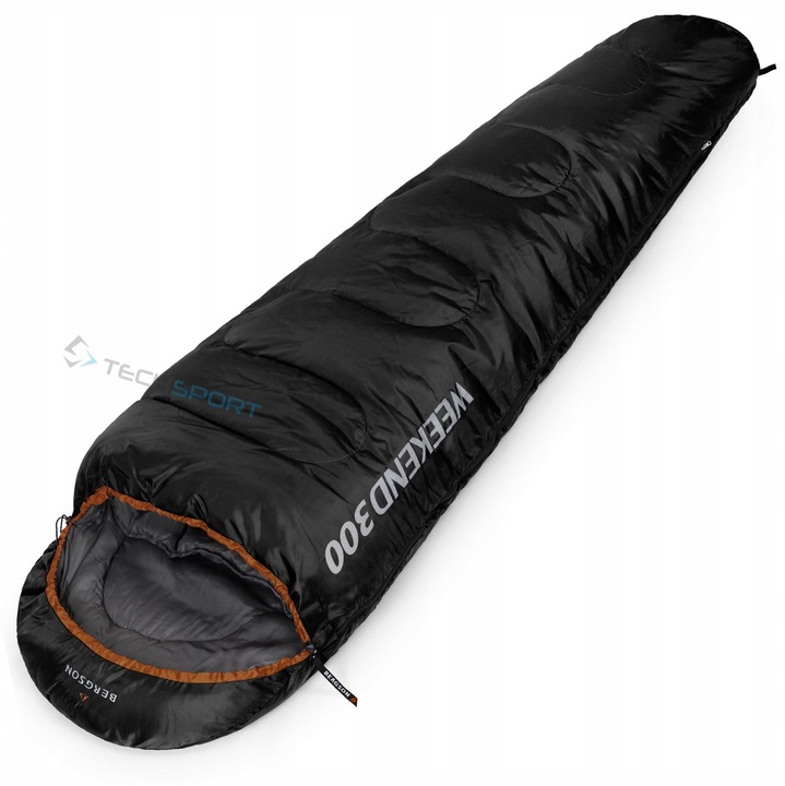 Śpiwór mumia Bergson WEEKEND 300 Black