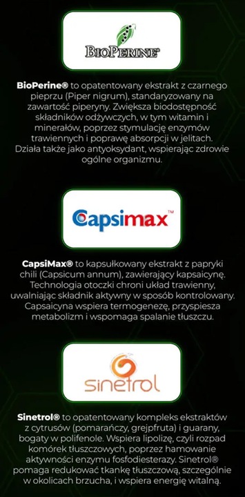 TERMOGENIK MOCNY SPALACZ TŁUSZCZU Fat Burner Amix Detonatrol na odchudzanie