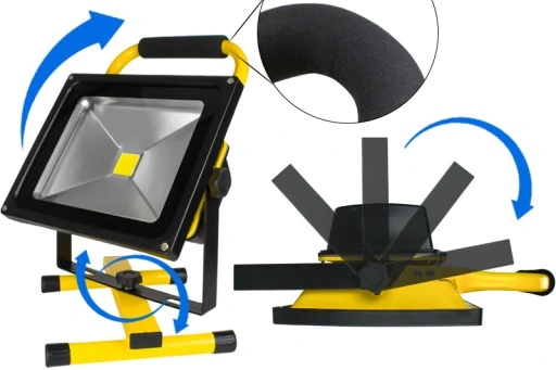 HALOGEN ROBOCZY REFLEKTOR NAŚWIETLACZ LED Z AKUMULATOREM PRZENOŚNY IP65 30W