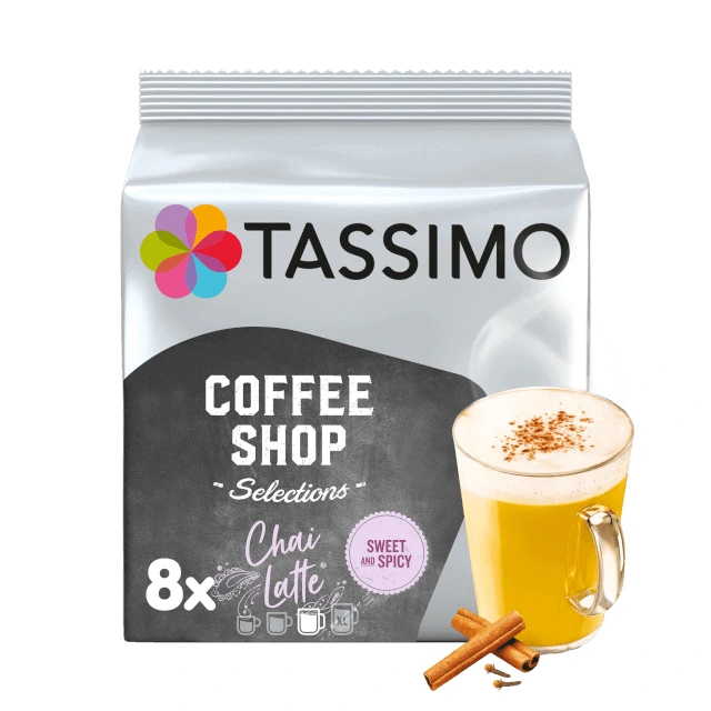NEW Kapsułki TASSIMO CHAI LATTE 8 Sweet&Spicy