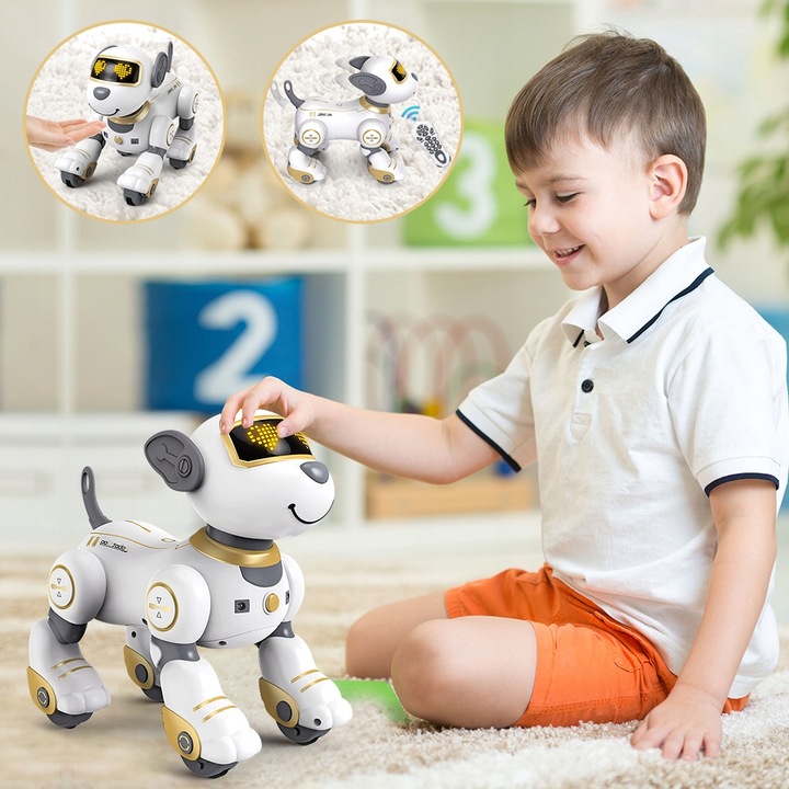 ROBOT INTERAKTYWNY PIES ZDALNIE STEROWANY PIESEK PROGRAMOWANY 17 FUNKCJE