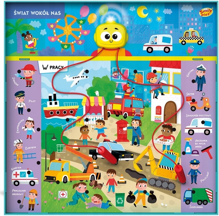 SMILY PLAY QUIZ ELEKTRYCZNY Świat wokół nas 280 pytań, dla dzieci 3-6 lat
