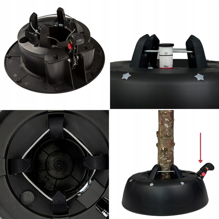 STOJAK POD CHOINKĘ CHOINKOWY STABILNA PODSTAWKA DO ŻYWEJ CHOINKI DO 3 M