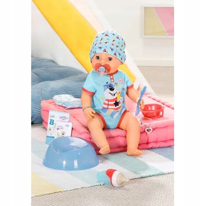 BABY BORN MAGIC BOY INTERAKTYWNA LALKA FUNKCYJNA CHŁOPIEC 43 CM BOBAS