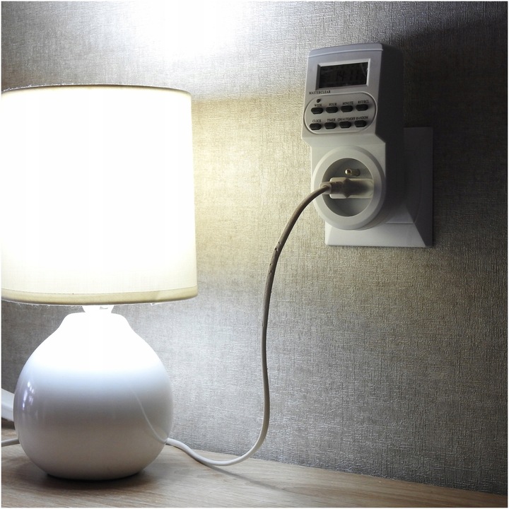 Programator Czasowy Elektroniczny Wyświetlacz 230V/16A Certyfikat CE