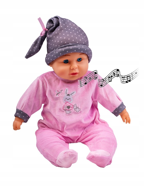 LALKA BOBAS DZIDZIUŚ MÓWIĄCY INTERAKTYWNA ZABAWKA 44cm GRATIS PIERŚCIONEK