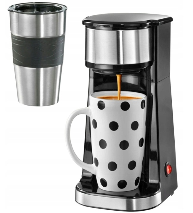 EKSPRES DO KAWY +2 KUBKI KAWIARKA PRZENOŚNY PRZELEWOWY TURYSTYCZNY CUCINOVA
