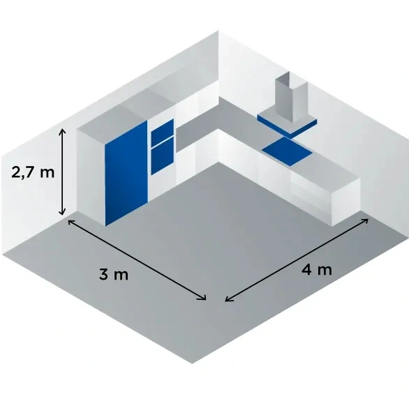 Okap podszafkowy 50cm Concept OPP1250wh Ultra SLIM