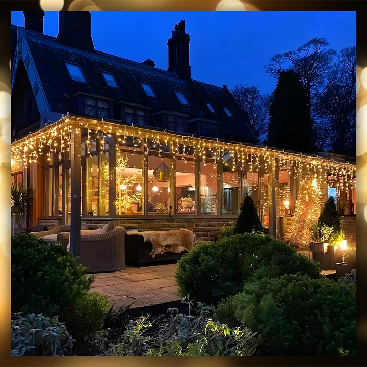 SOPLE LAMPKI CHOINKOWE 300 LED 14,5 M ZEWNĘTRZNE ŚWIĄTECZNE ŚWIATEŁKA FLASH