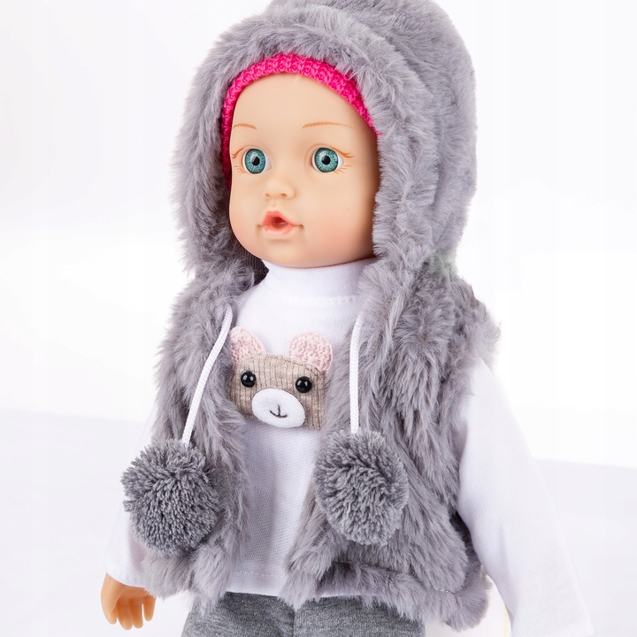 LALKA INTERAKTYWNA BOBAS KINDERPLAY MÓWI ŚMIEJE SIĘ PŁACZE UBRANKA