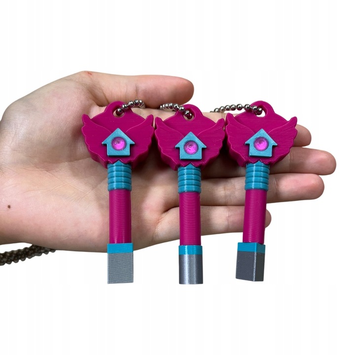 ZESTAW KLUCZY SQUID GAME 3 NASZYJNIK 80CM HIDE AND SEEK GADŻET NA PREZENT