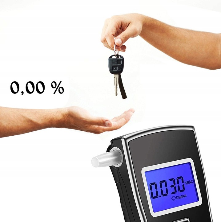 Alkomat Tytan AT-818 z LCD + ustniki + etui + Pokrowiec Precyzyjny Zestaw