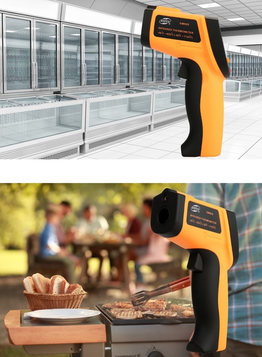 PIROMETR TERMOMETR BEZKONTAKTOWY LASEROWY BEZDOTYKOWY PODCZERWIEŃ -50 +950