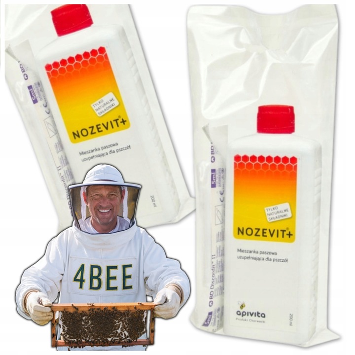 Nozevit PLUS mieszanka paszowa dla pszczół do ula pasieki Apivita 200 ml