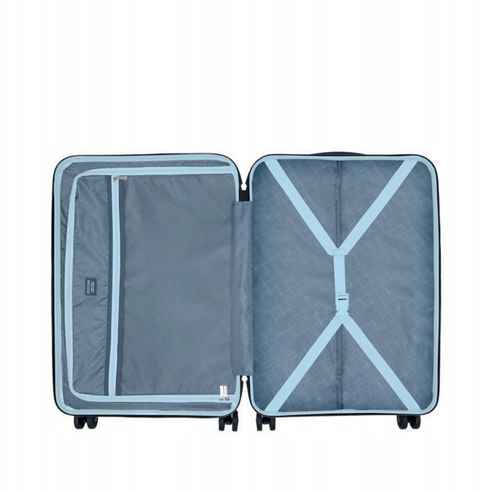 Duża walizka PUCCINI VALENCIA PC032A 7B Niebieska