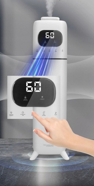 NAWILŻACZ POWIETRZA ULTRADŹWIĘKOWY DUŻY JONIZATOR 2w1 DYFUZOR Z PILOTEM 8L