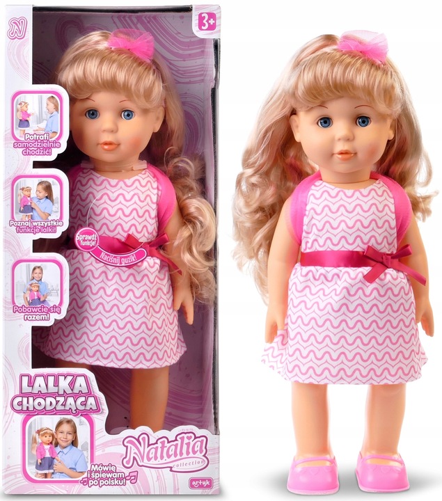 LALKA Natalia CHODZĄCA INTERAKTYWNA MÓWI ŚPIEWA PL