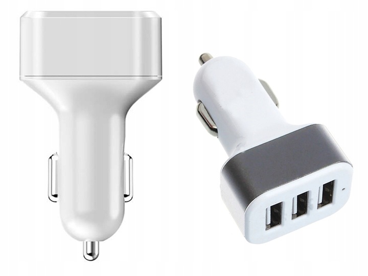 ŁADOWARKA SAMOCHODOWA 2x USB + KABEL 3W1 USB-C MICRO USB APPLE LIGHTNING