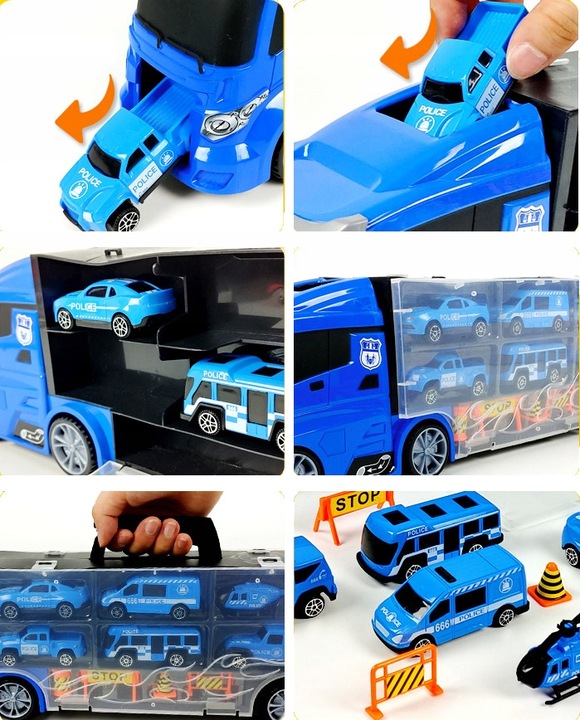 DUŻY TRANSPORTER DLA RESORAKÓW AUTKA POLICYJNE TIR Wyrzutnia Ciężarówka