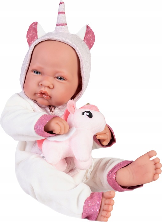 LALKA HISZPAŃSKA JEDNOROŻEC BOBAS JAK ŻYWY RECIEN NACIDA UNICORNIO AJ 50268