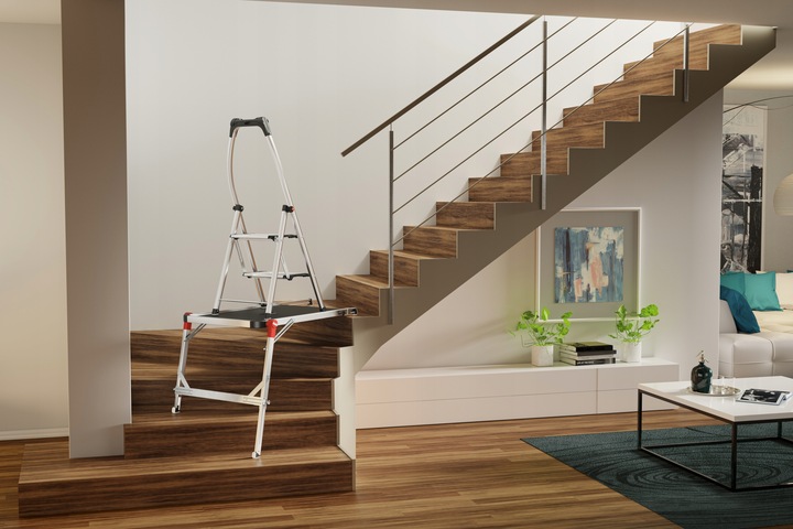 Podest na schody, platforma robocza Hailo TP2 Pro, składany