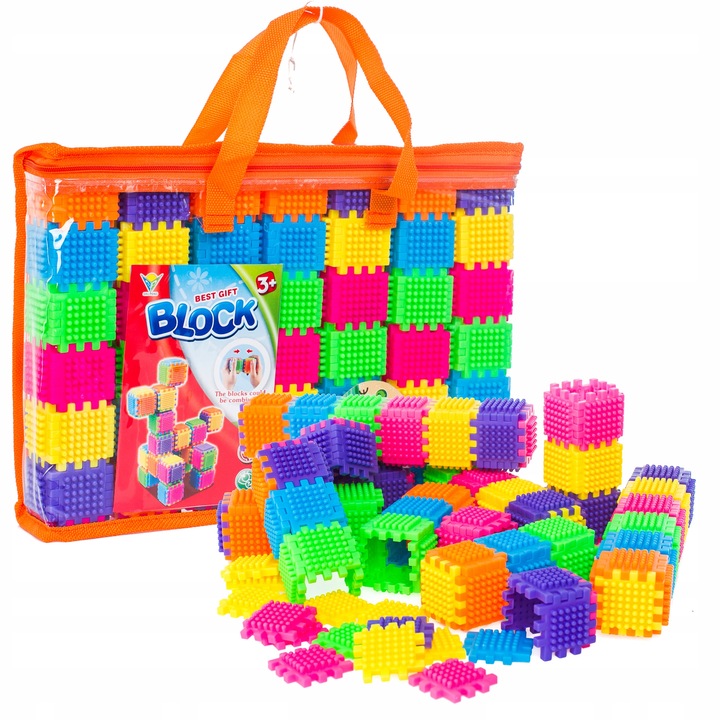 PRZESTRZENNE KLOCKI KONSTRUKCYJNE WAFLE 182 szt.