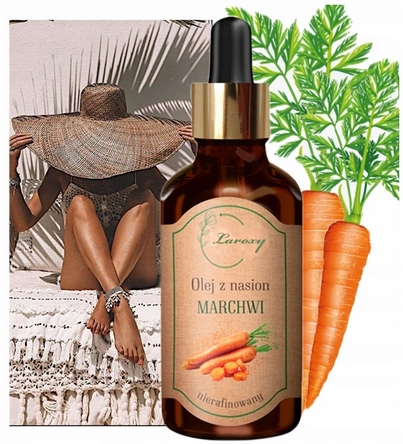 Olej z nasion marchwi do opalania - - 100% CZYSTY