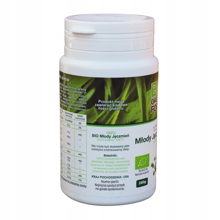 BIO Młody Jęczmień 280g TABLETKI suplement diety
